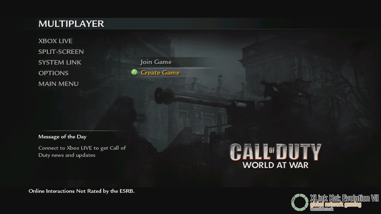 Call of Duty World of War Xbox 360