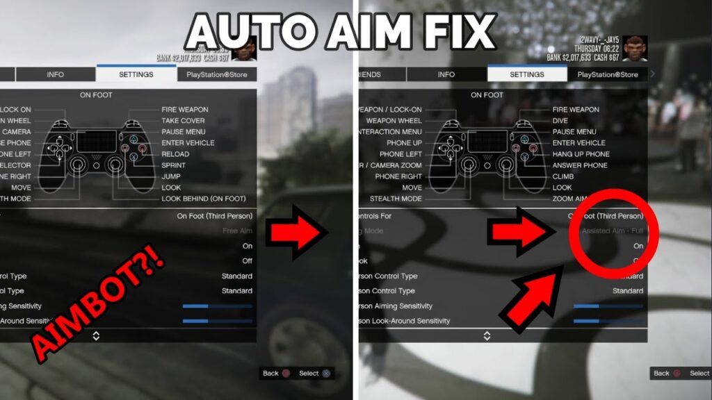 How do you turn on aim assist in GTA 5