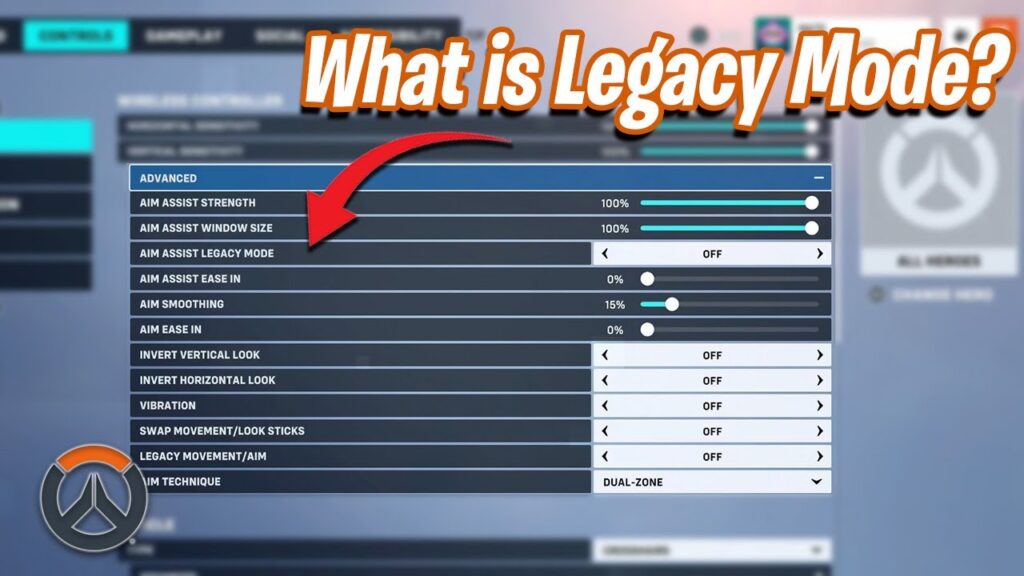 what is aim assist legacy mode Overwatch 2