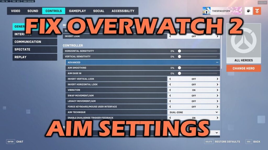 What is Aim Ease in Overwatch