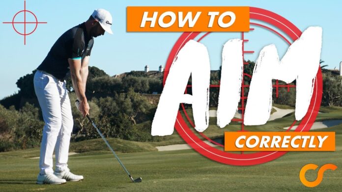 how do you aim a golf shot